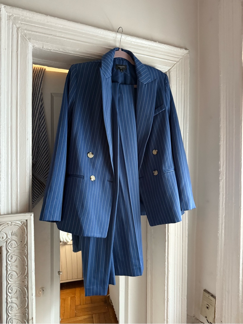 Tahari Navy Pant & Blazer